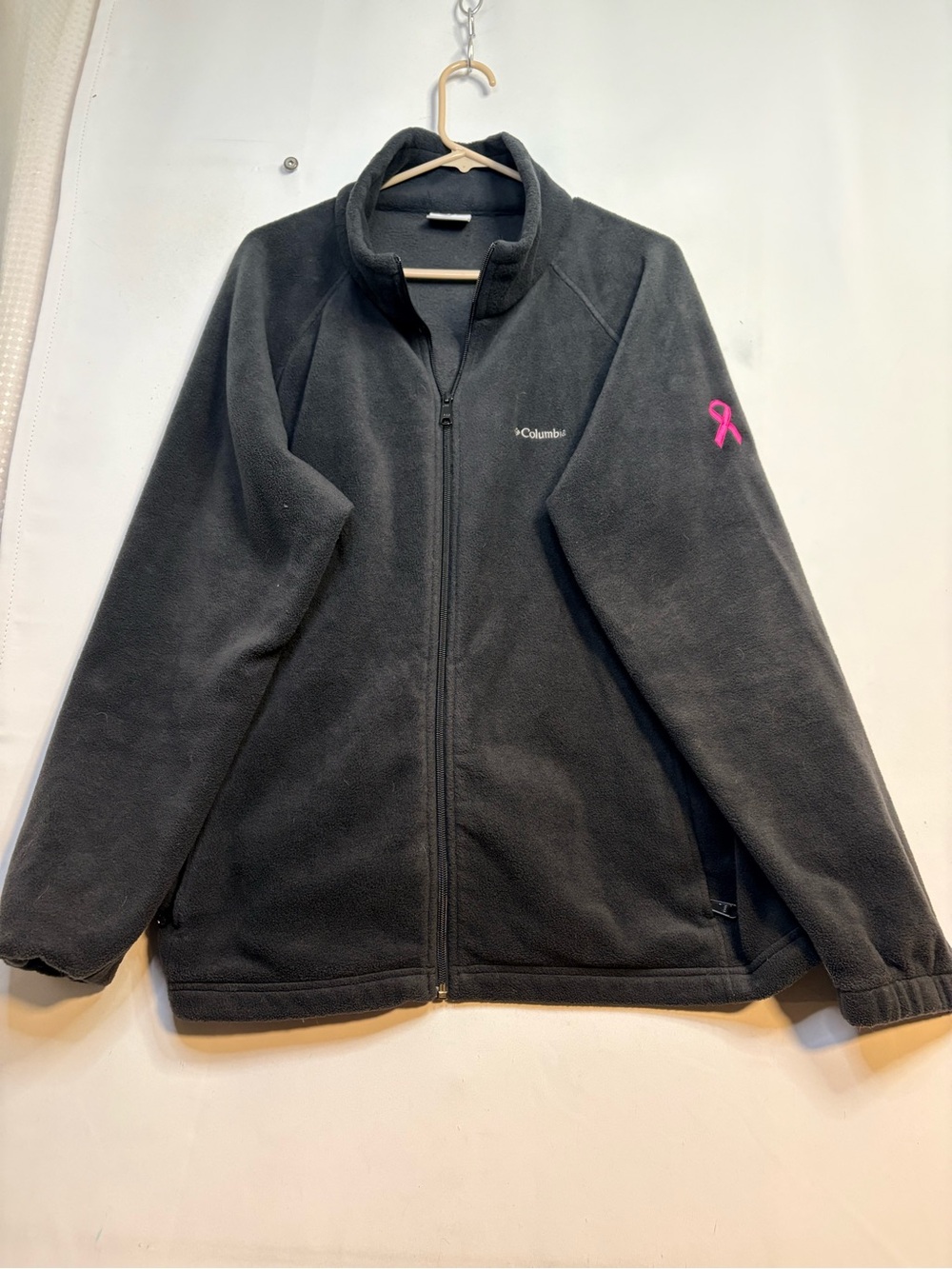 Columbia Women’s Black Fleece Breast Cancer Awareness Jacket size 3x
